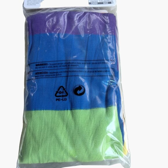 Rainbow Footless Tights Womens One Size Fits Most Colorful Gay Pride LBGT - Picture 3 of 7